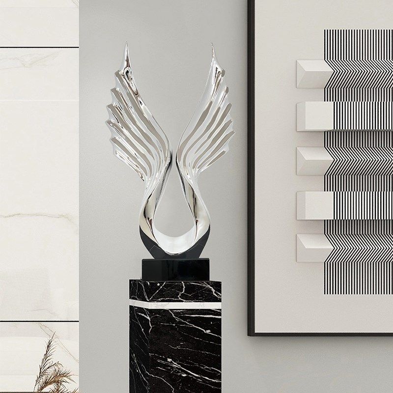 大展宏图客厅电视柜玄关装饰摆件酒店大堂雕塑抽象树脂电镀工艺品,家居饰品,装饰摆件,淘宝优惠券,粉丝福利购,淘宝优惠卷