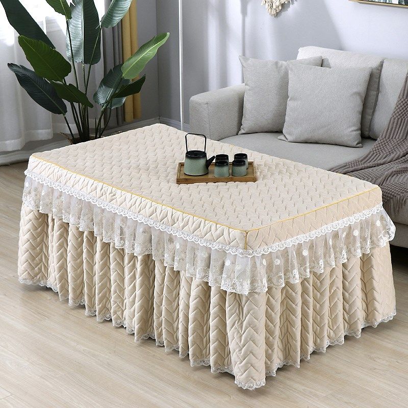 新款裙式电炉罩长方形加绒烤火桌子罩套电取暖桌布烤火架茶几桌罩,居家布艺,烤火罩,淘宝优惠券,粉丝福利购,淘宝优惠卷