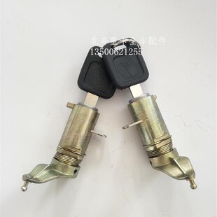 北奔重卡NG80B90门中控锁芯 北奔90门车门把手钥匙锁芯配件.