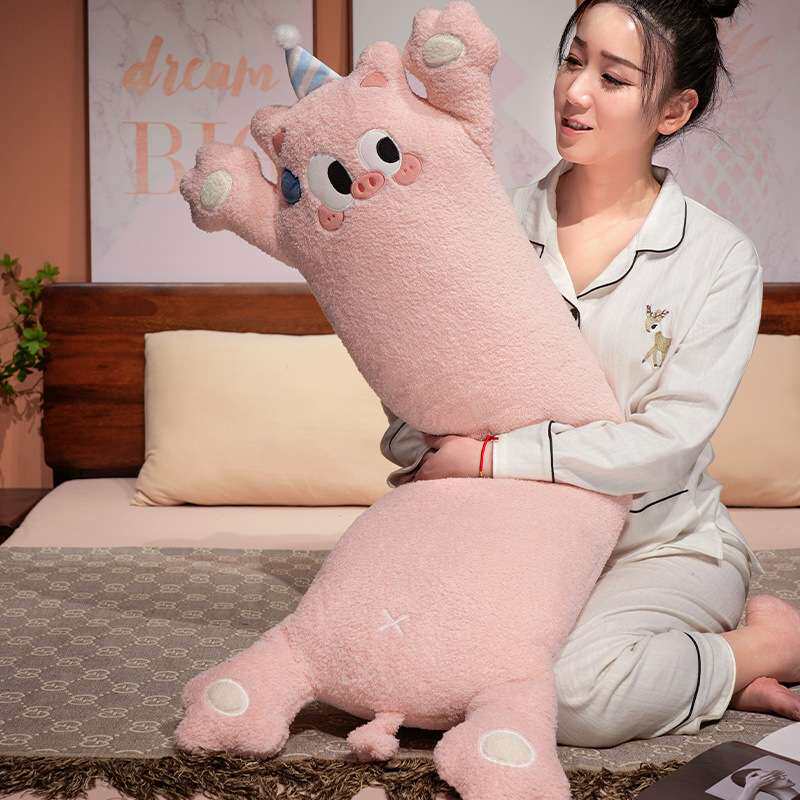 可爱长条抱枕女生宝宝搂着睡觉床上夹腿侧睡枕头沙发抱枕床头靠垫