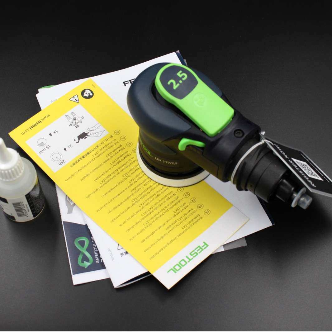 FESTOOL费斯托干磨 LEX 3 77/2.5CN气动圆形偏心振动打磨机3寸