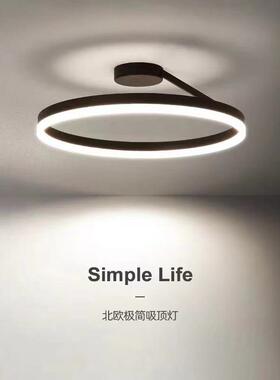 极简主卧室灯led创意房间吸顶灯个性餐厅现代室内照明家装书房灯