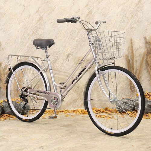 凤凰自行车24/26寸轻便代步普通城市成人成年单车学生男女通勤车