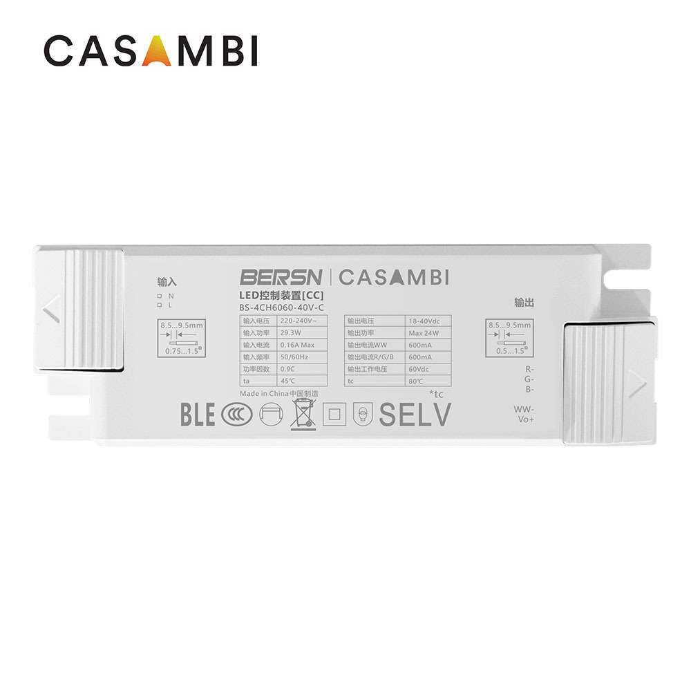 多通道CASAMBI 调光调色驱动8-24W 18-40V RGBW四色调光无频闪