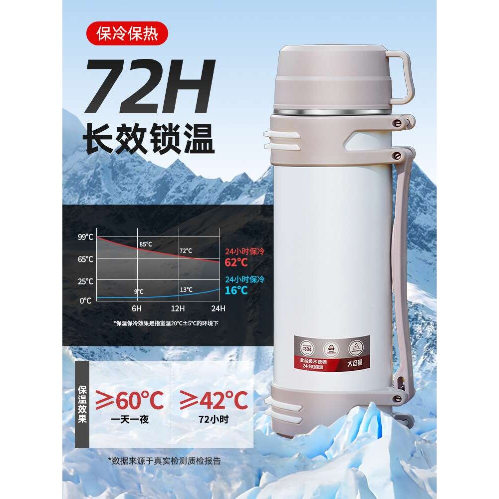 保温壶外出热水壶户外家用便携大容量304不锈钢保温杯旅行暖水B&