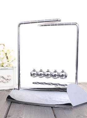 牛顿摆球混沌摆摆件永动机钢铁侠如意摆球仪碰碰球创意家居工艺品