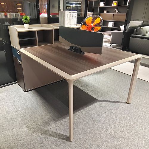 职员办公桌办公室员工工位电脑办公桌椅组合简约现代财务屏风办公