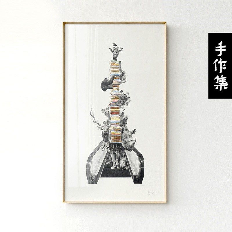 【收藏级版画】印物所出品赵娜手工丝网版画伴我同行客厅装饰画