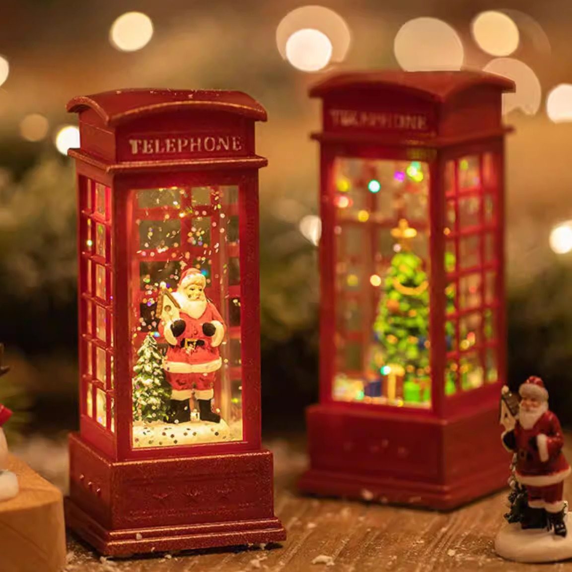 圣诞节礼物装饰品小夜灯圣诞树水晶桌面摆件圣诞儿童场景布置礼品