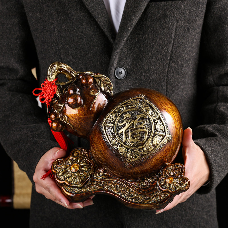 复古风葫芦存钱罐创意超大号树脂储蓄罐个性可存可取家用防摔摆件,节庆用品/礼品,储蓄罐,淘宝优惠券,粉丝福利购,淘宝优惠卷