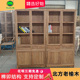 免漆中式 博古架老榆木置物展示架仿古原实木书柜书架展柜家具定做