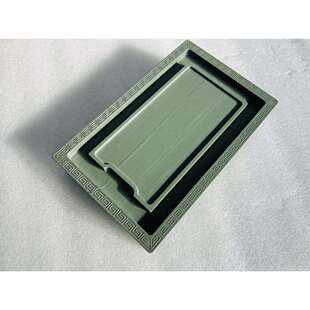 松花石石渠砚台御砚堂通化老坑原石雕刻寿古质润磨墨书法绘画实用