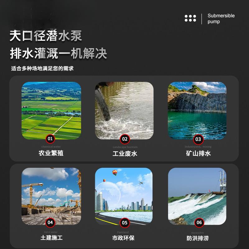 人民潜水泵QDX抽水机小型家用清水泵220V抽水泵农用灌溉污水泵
