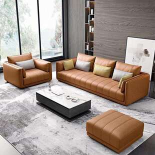 北欧现代科技布小户型整装三人四人位沙发别墅区住宅区北欧沙发