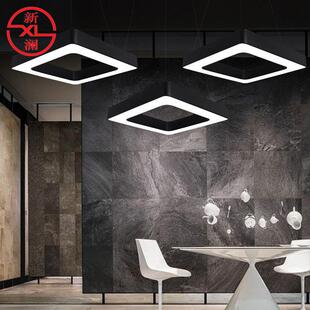 LED办公灯正方形吊线灯办公室健身房网吧卧室娱乐室异型灯吸顶灯