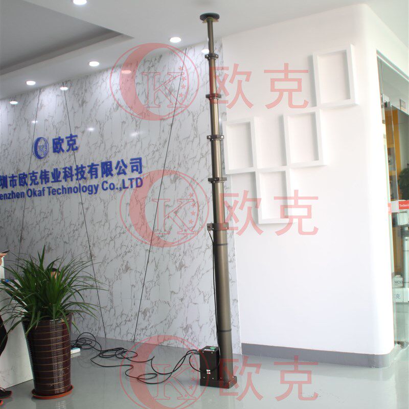 天降升线立杆气动电动桅杆避雷针桅杆车监控云灯抢险探照台升降杆