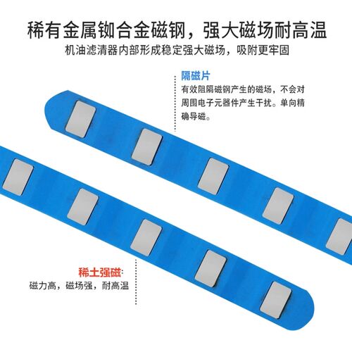 汽车机油格磁化器机油滤芯强磁机滤发动机磁铁吸铁石磁强力滤清器