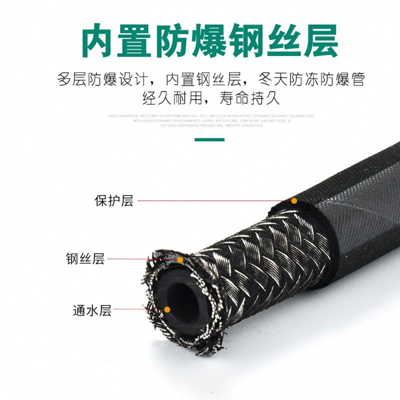 家用洗车机水管高压防爆管 包布钢丝管软管商用超高压清洗机水管