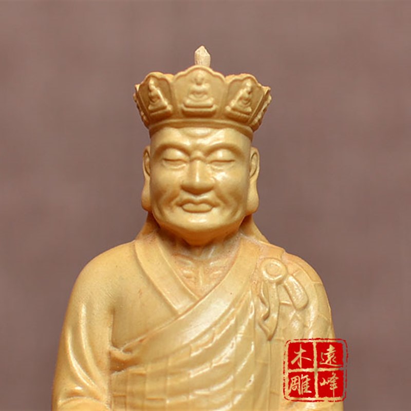 黄杨木雕实木雕刻清水祖师公三坪祖师精雕工艺品摆件