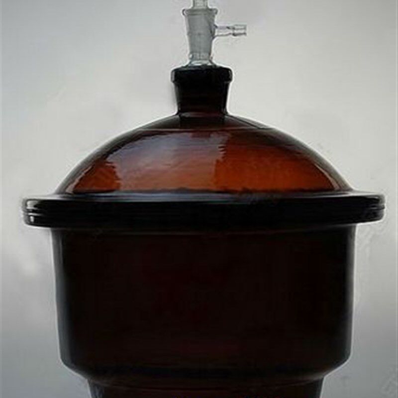 华鸥出品真空 棕色 玻璃干燥器180mm 附磁板