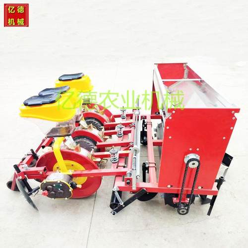 油葵覆膜播种机起垄膜上打孔免间苗谷子高梁花生喷药施肥精播机
