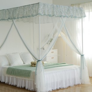 新款蚊帐家用卧室1米5床蚊帐 落地式1米8大床蚊帐 床围栏防尘蚊帐