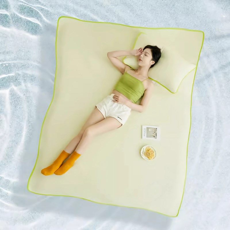 夏季纯色凉感软席家用夏季空调冰丝席学生宿舍可折叠双人席子,床上用品,冰丝席,淘宝优惠券,粉丝福利购,淘宝优惠卷