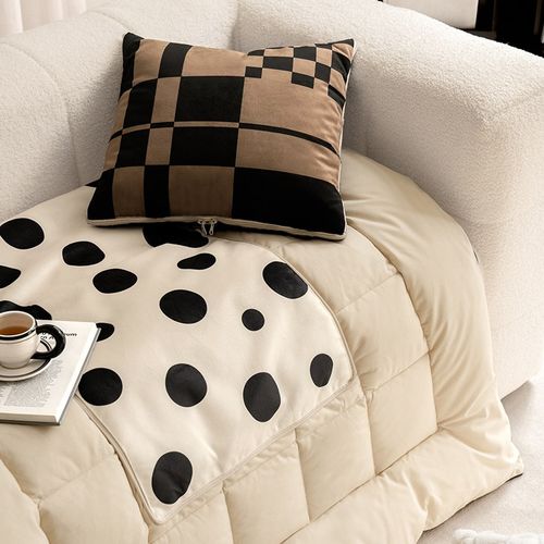 范店奥格简约抱枕被二合一加厚折叠车载枕头被办公室午睡空调毯子