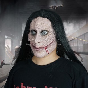 万圣节面具恐怖男女头套 鬼屋密室剧本杀npc装扮道具酒吧景区布置