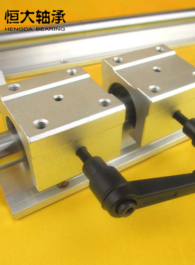 限位SBR20U定位SBR带手柄SBR16UU直线轴承USBR12UUSBR25 锁紧滑块