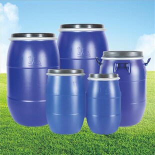 30升125kg公斤铁箍桶带盖密封胶桶水桶化工桶有机肥法兰桶泔水桶