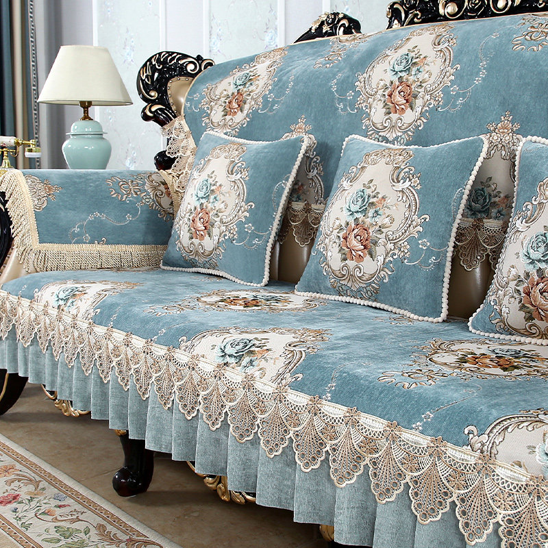 欧式沙发垫四季通用2023新款防滑坐垫高档奢华沙发套罩靠背巾盖布
