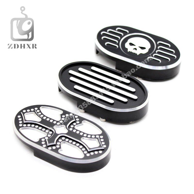 适合哈雷XL883 XL1200 X48 72 CNC改装后脚刹踏板盖 刹车杆加宽