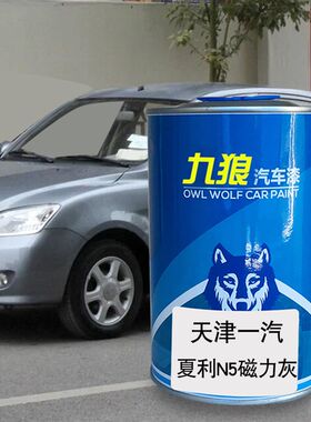 九狼汽车漆天津一成品汽漆4S店夏利N5满月银磁力灰珍珠黑N7满月银