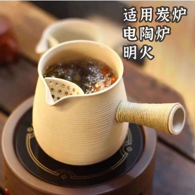 围炉煮茶家用客厅煮茶炉养生泡茶壶烧烤取暖茶具套装电陶炉煮茶器