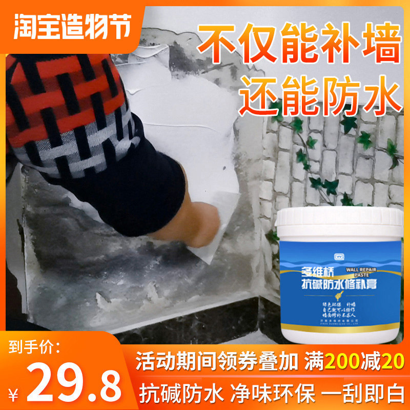 内墙面防水防霉涂料返碱抗碱起碱处理草酸防潮除碱剂室内修补墙膏