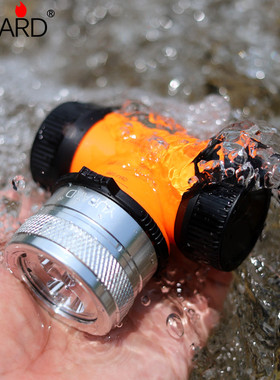 T6强光L2黄光紫光高亮潜水头灯水下防水补光夜潜远射车灯26650