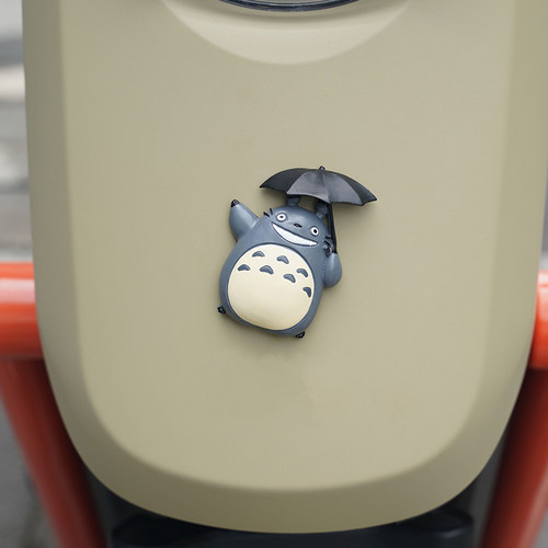 龙猫电动车车贴电瓶车3D立体车贴可爱个性创意装饰品配件