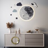 U家之选儿童房间布置墙面装 饰卧室立体壁饰铁艺客厅沙发背景墙金