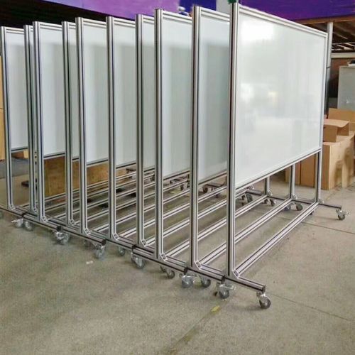 贝图移动车间看板铝合金展板生产计划管理磁性双面宣传栏