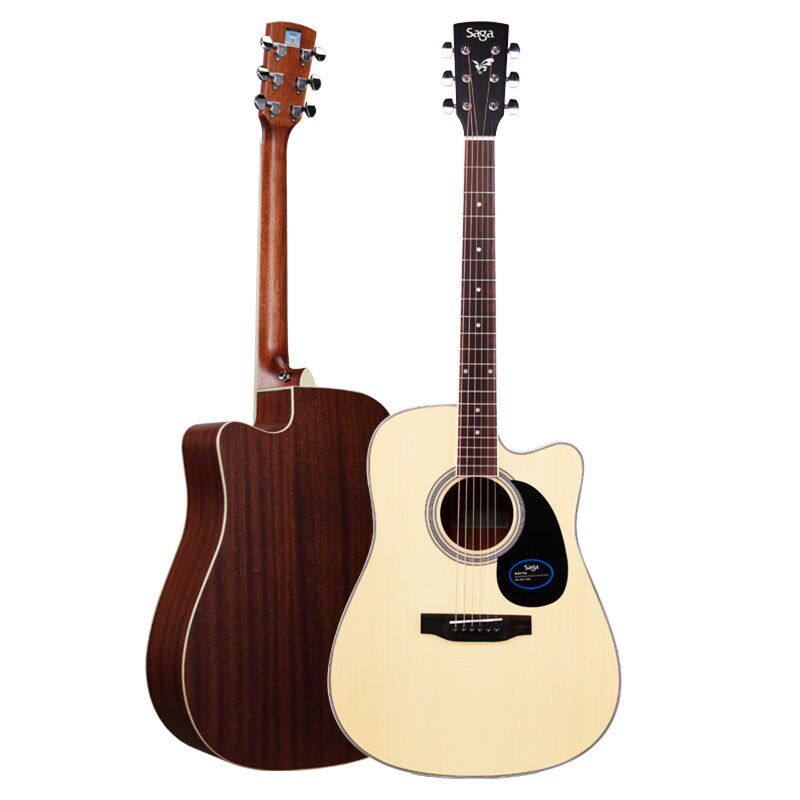 SAGASF700C单板吉他40寸41寸民谣木电箱初学生入门级萨迦萨嘎萨伽