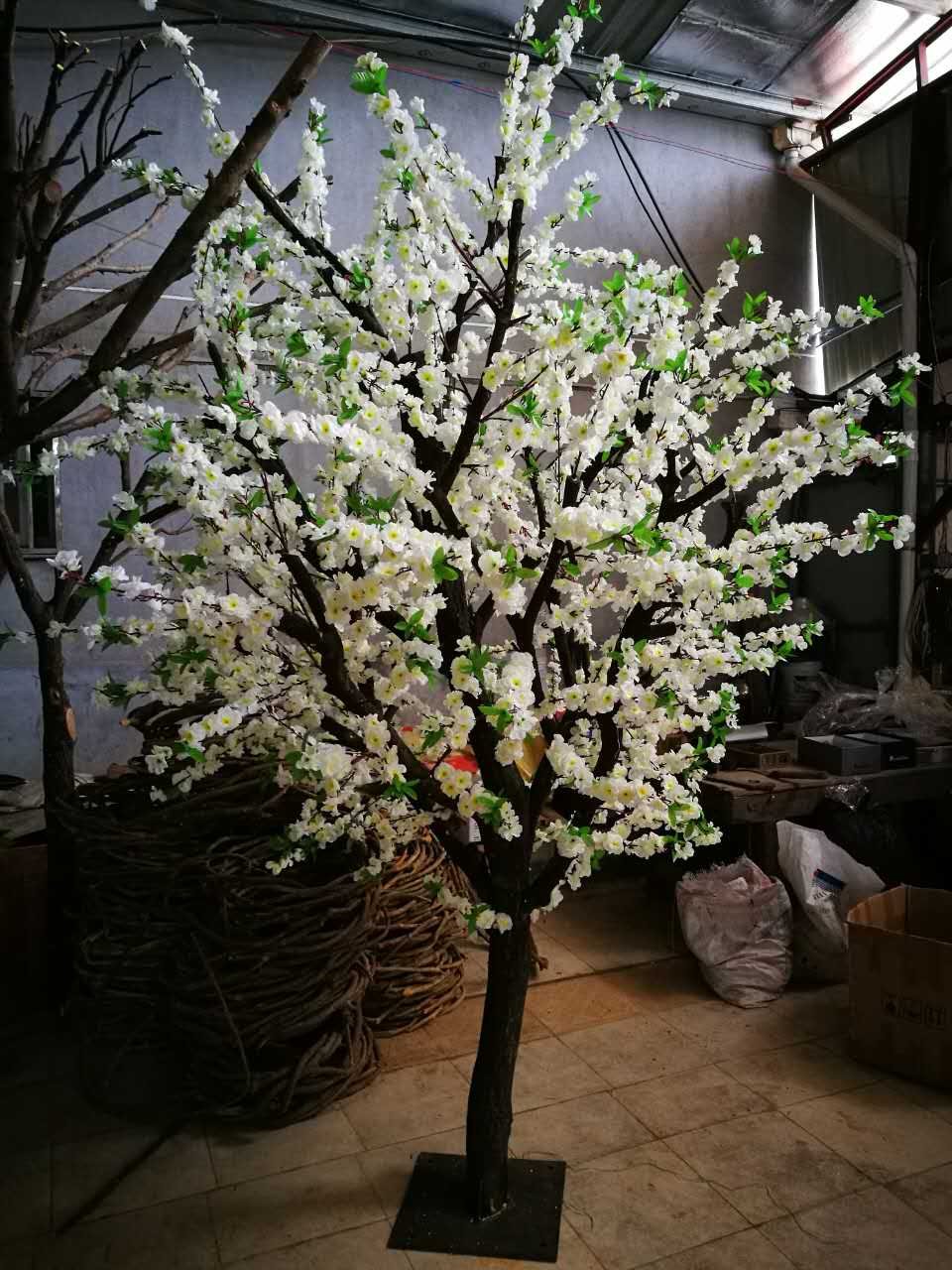 仿真梨花树 许愿树 假树大型造型 桃花树室内客厅婚庆幸福树装饰