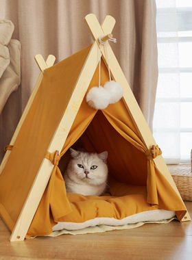 猫咪帐篷宠物狗狗帐篷窝蓬式狗窝木屋猫窝猫屋狗屋春夏四季通用