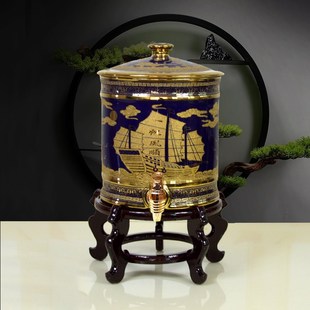 功夫茶泡茶水缸净水器陶瓷储蓄水桶带过滤饮水机储水罐水缸家用