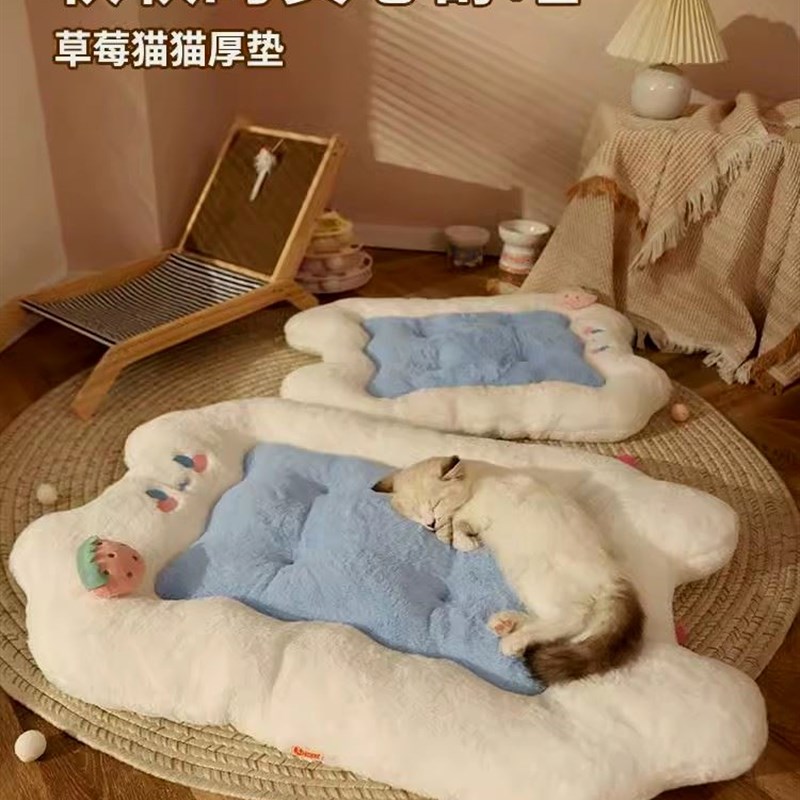 猫垫子睡觉用猫咪睡垫猫窝枕头床垫宠物地垫狗窝冬天保暖狗狗垫子