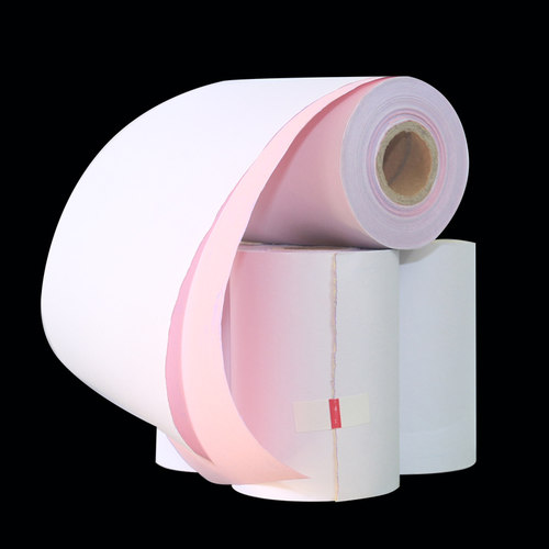75x60mm红白双层单联三联收银无碳针式76x50MM热敏双层打印纸两联