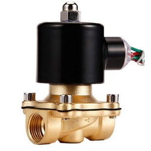 BOPU博普电磁阀4分常闭DN15铜水气开关阀2W-160-15不发热2WBFR-15