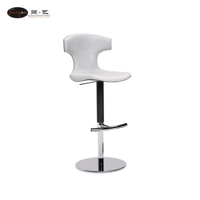 简艺大师设计升降吧椅休闲吧椅酒吧椅玻璃钢不锈钢旋转脚吧台吧椅