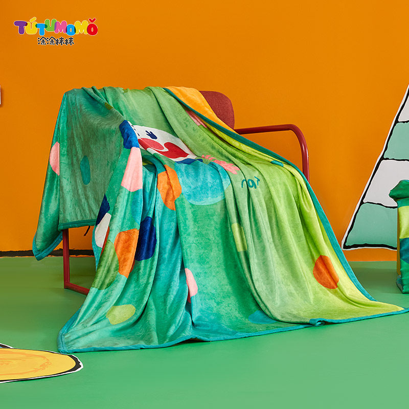 涂涂抹抹法兰绒毛毯加厚保暖家用双层学生沙发盖毯儿童春秋午休毯,床上用品,休闲毯/毛毯/绒毯,淘宝优惠券,粉丝福利购,淘宝优惠卷