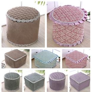 高档圆皮墩套沙发墩罩布艺套全包家用方凳子套小圆凳坐垫四季通用